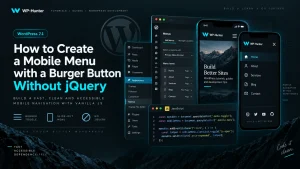 Як створити мобільне меню з burger-кнопкою без jQuery